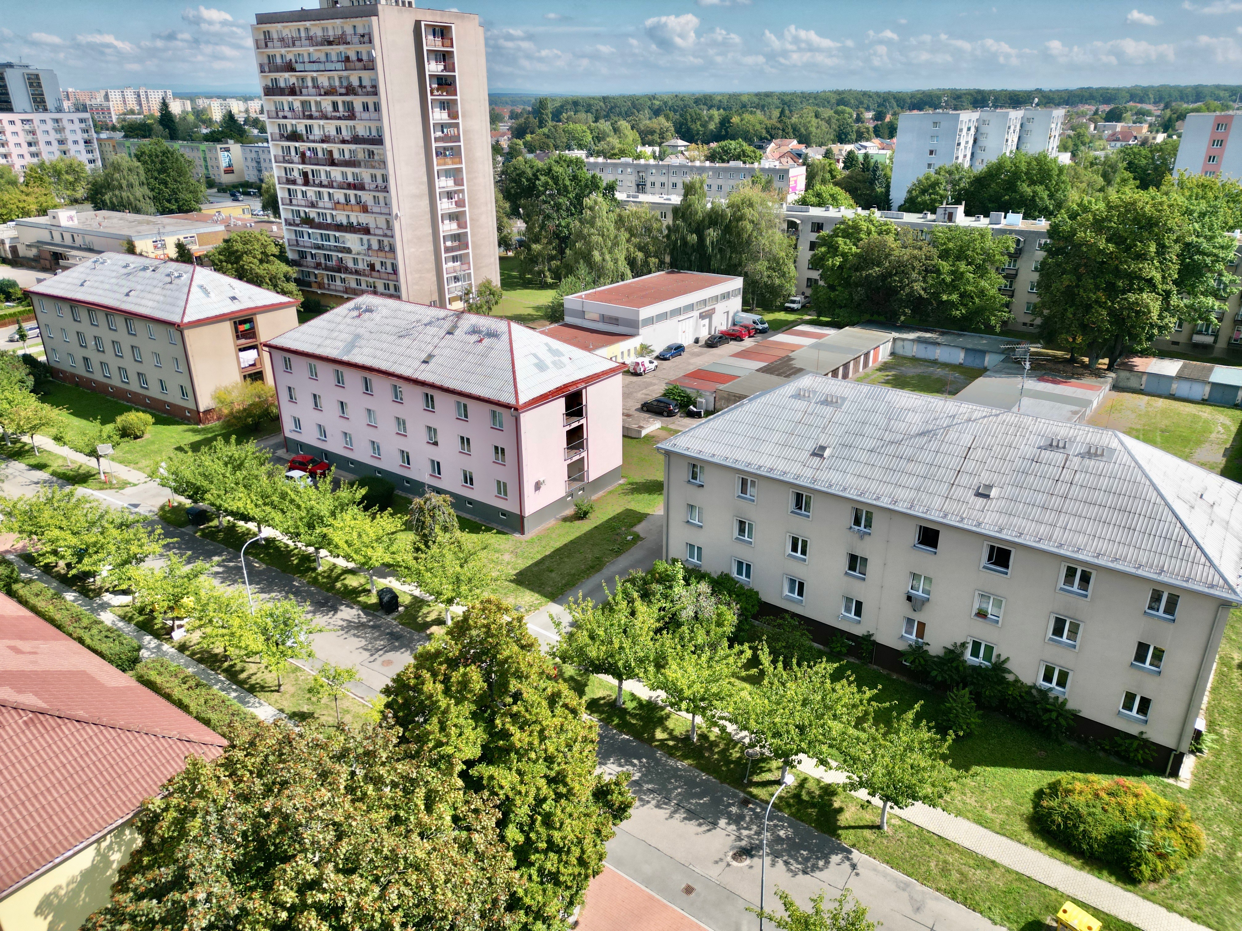 Prodej bytu 1+1 30 m² Na Okrouhlíku, Pardubice - Bílé Předměstí